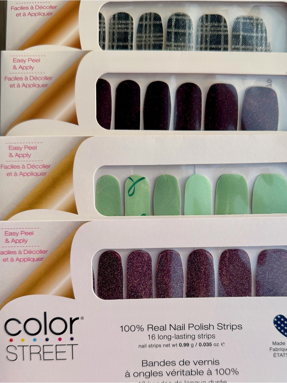 Color Street Nail Strips Bundle: Solid Glitter